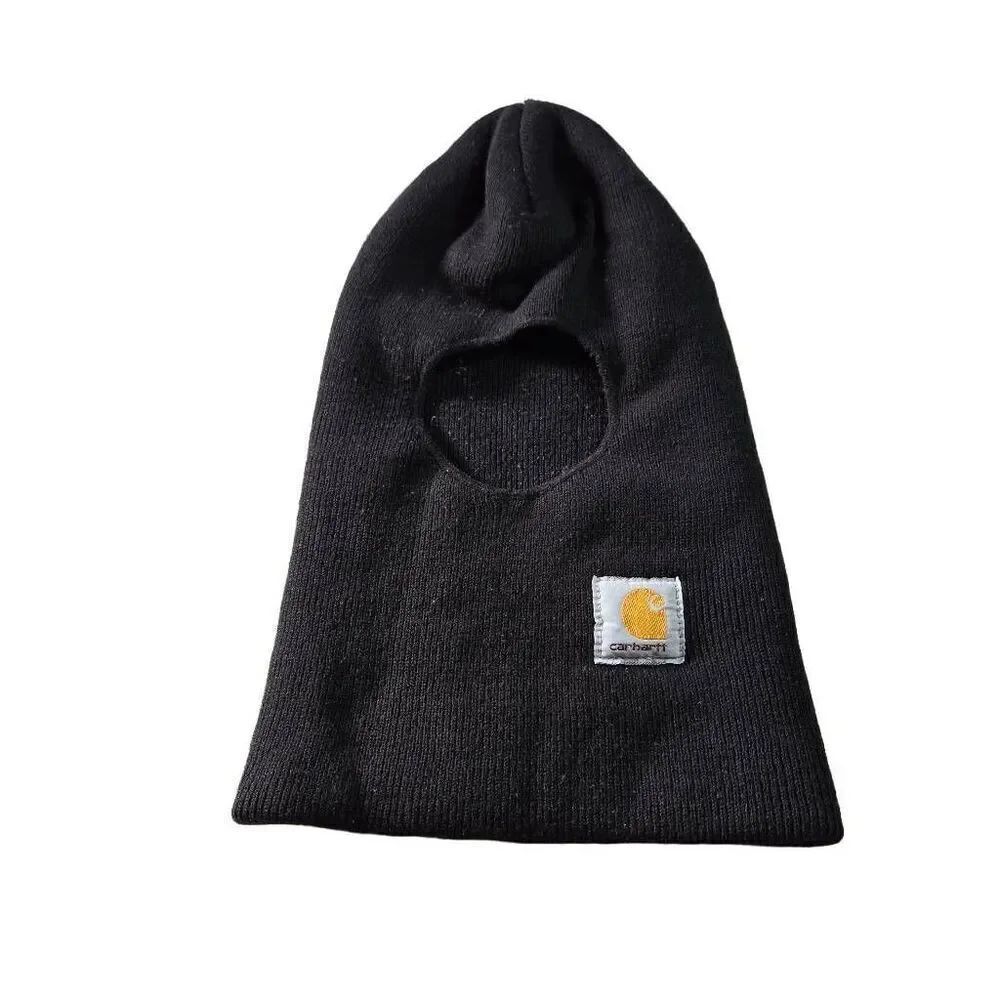 Carhartt Balaclava Thinsulate Black Knit Long Neck Ski Mask Hat A161 USA VTG